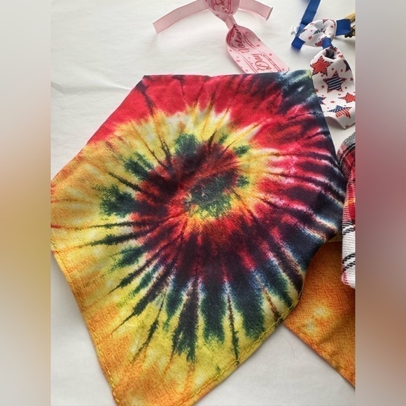 Small Dog Bandanas / Bowties Accessories Set of 8 - Picture 3 of 7